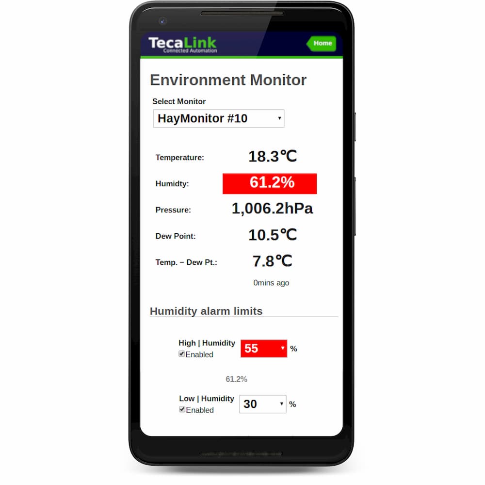 TecaLink HayMonitor Cloud Control and Monitoring
